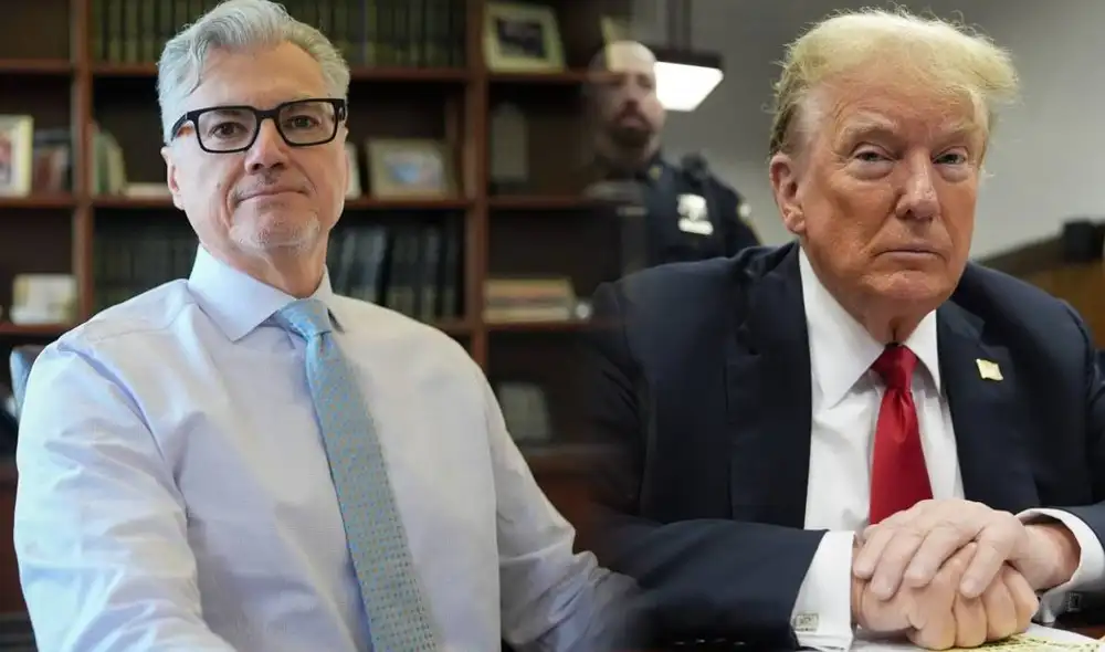 Juan Merchán, el juez colombiano que estuvo a cargo del juicio por coimas a Donald Trump. Foto: composición LR/ CNN/ The New York Time