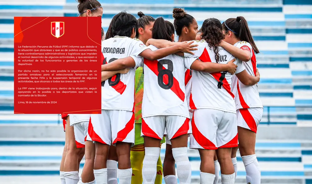 La selección peruana femenina no jugará amistosos en esta fecha FIFA. Foto: composición GLR.