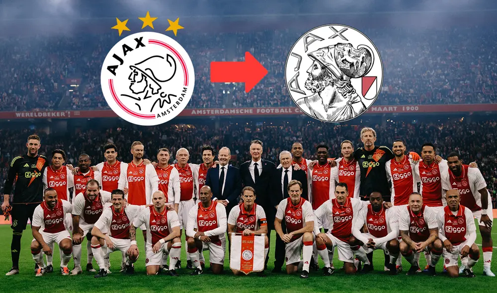El regreso al antiguo escudo será permanente, indicó el club de los Países Bajos. Foto: composición de LR/AFC Ajax El regreso al antiguo escudo será permanente, indicó el club de los Países Bajos. Foto: composición de LR/AFC Ajax