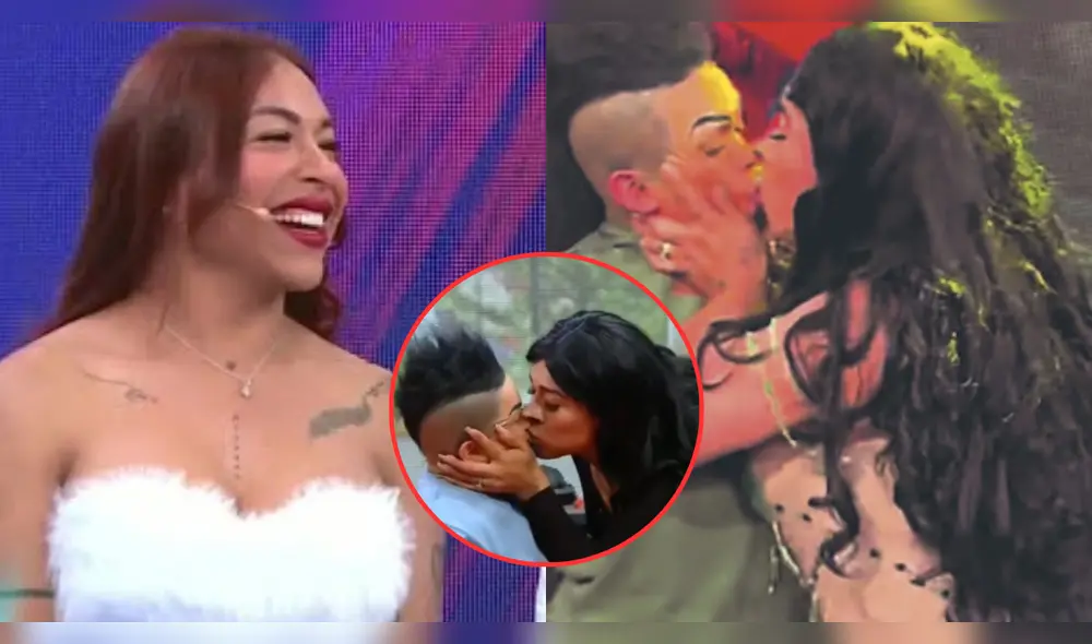 Dayanita se pronuncia sobre los besos con Chikiplum en 'JB en ATV'. Foto: Composición LR/ATV