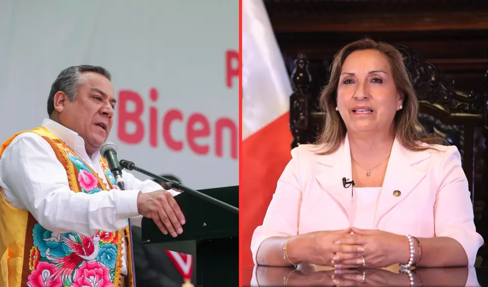 Gustavo Adrianzén también minimizó la última encuesta sobre aprobación de Dina Boluarte. Foto: composición LR Gustavo Adrianzén también minimizó la última encuesta sobre aprobación de Dina Boluarte. Foto: composición LR