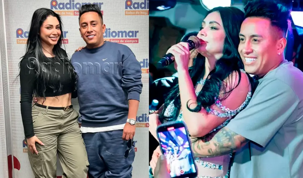 Pamela Franco  y Christian Cueva son la pareja de moda en la farándula peruana. Foto: Composición LR/Radiomar/instagram.