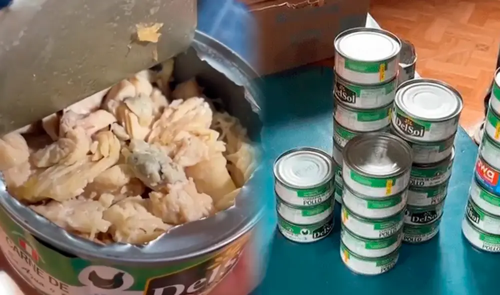 Madres de familia denunciaron encontrar hongos en las conservas de pollo de Qali Warma Madres de familia denunciaron encontrar hongos en las conservas de pollo de Qali Warma