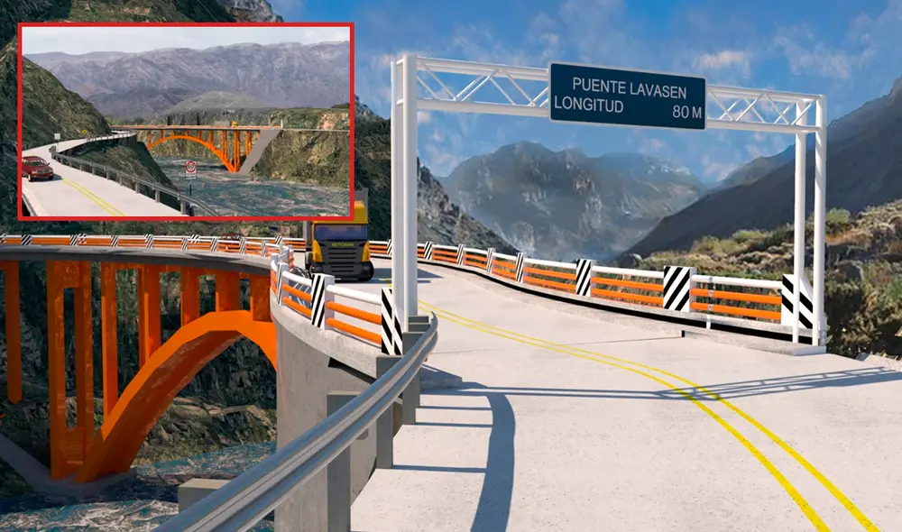 La construcción del puente beneficiará directamente a 12 mil pobladores. Transportistas dejarán de correr riesgos al cruzar río/Composición LR/Foto: Andina