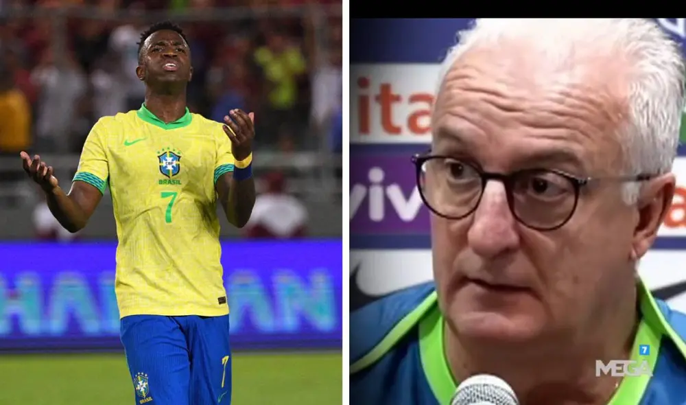 Dorival Júnior habló en conferencia de prensa sobre el nuevo pateador de penales de Brasil. Foto: composición AFP/Mega Dorival Júnior habló en conferencia de prensa sobre el nuevo pateador de penales de Brasil. Foto: composición AFP/Mega