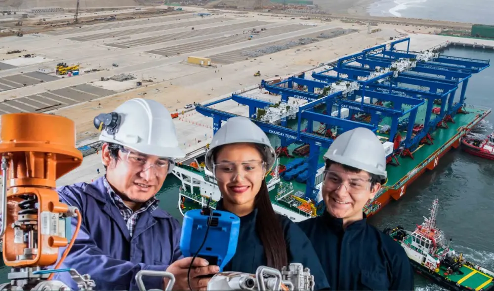 Carreras demandadas para el Megapuerto de Chancay. Foto: composición LR/Senati/Andina