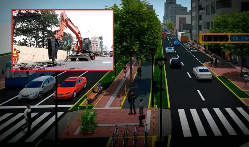 El procedo de remodelación de la vía durará 150 días/Composición LR/Foto: Municipalidad de Lima El procedo de remodelación de la vía durará 150 días/Composición LR/Foto: Municipalidad de Lima