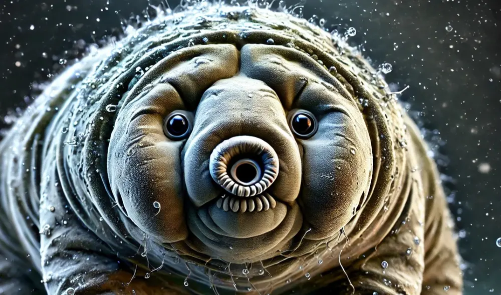 Los animales microscópicos inmunes a la ingesta de plástico presentaban algunas partículas adheridas a su cuerpo. Foto: IA / La República