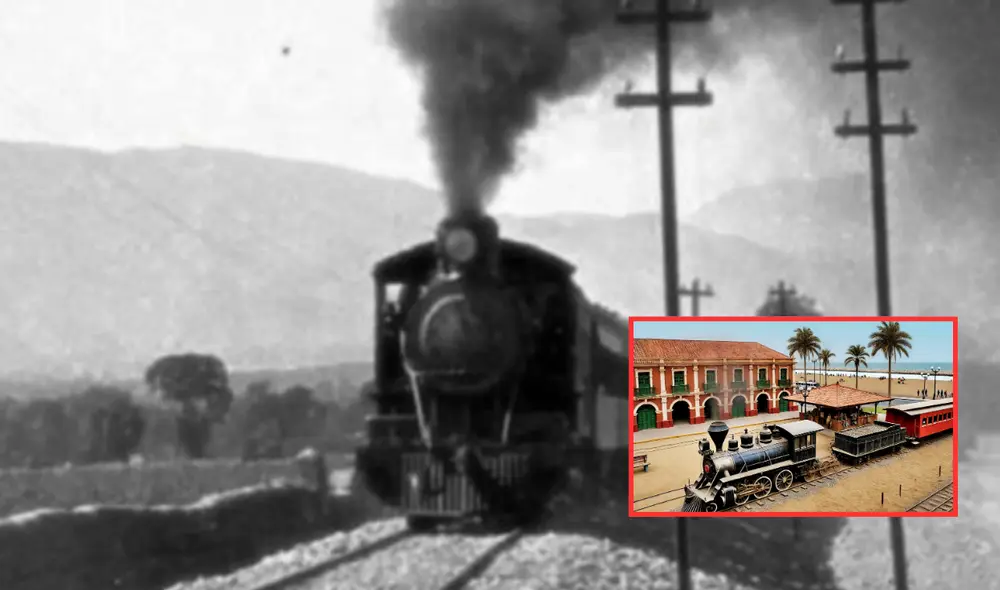 Durante casi un siglo, este tren era considerado como uno de los medios de transportes más importantes del país. Foto: composición LR/Turismo en Ancón/chatgpt Durante casi un siglo, este tren era considerado como uno de los medios de transportes más importantes del país. Foto: composición LR/Turismo en Ancón/chatgpt