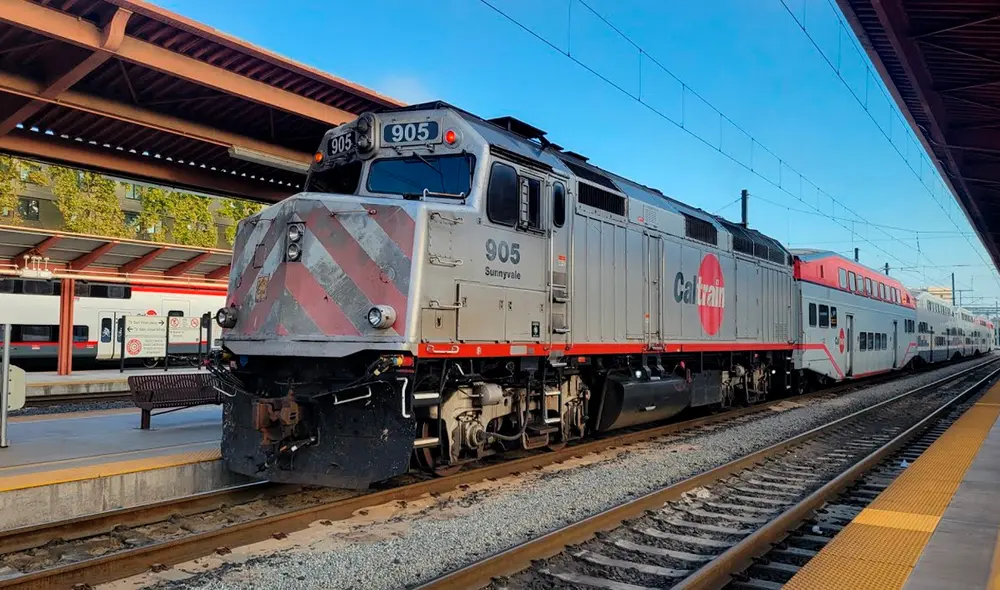 Los trenes de Caltrain en California serán reemplazados por un sistema eléctrico más moderno y menos contaminante. Foto: difusión