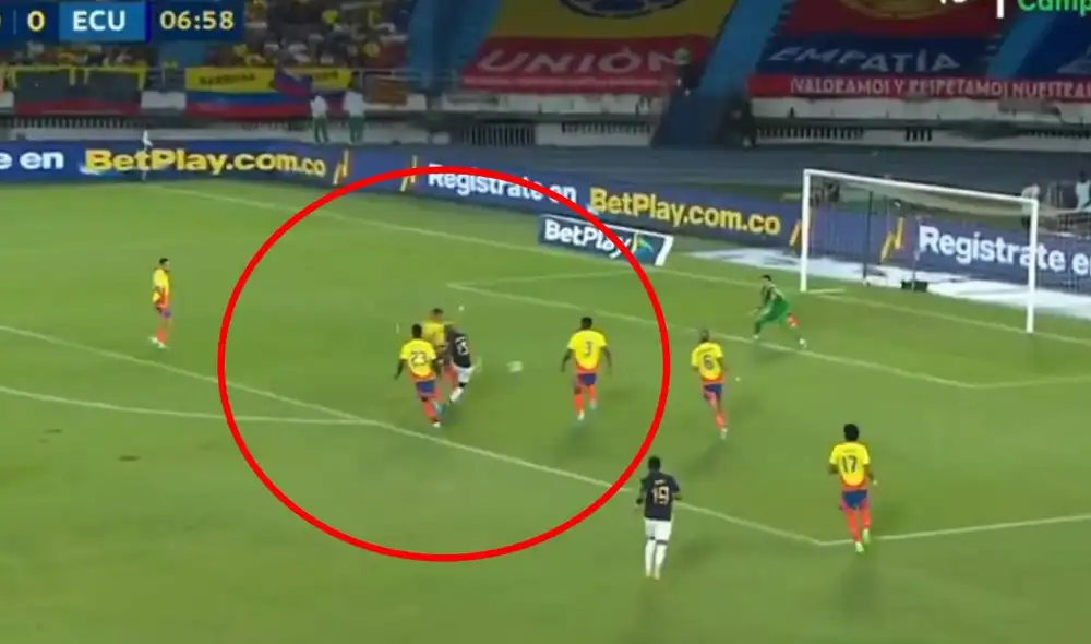 Enner Valencia anotó por segunda vez consecutiva en la fecha doble de las Eliminatorias. Foto: captura/Liga de Campeones