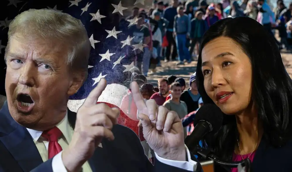 Alcaldesa de Boston se opone a campaña de deportación masiva de Trump. Foto: composición LR/ CNN/ AFP Alcaldesa de Boston se opone a campaña de deportación masiva de Trump. Foto: composición LR/ CNN/ AFP