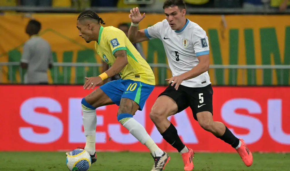 Brasil y Uruguay jugaron en el Arena Fonte Nova por la jornada 12 de las clasificatorias. Foto: AFP Brasil y Uruguay jugaron en el Arena Fonte Nova por la jornada 12 de las clasificatorias. Foto: AFP