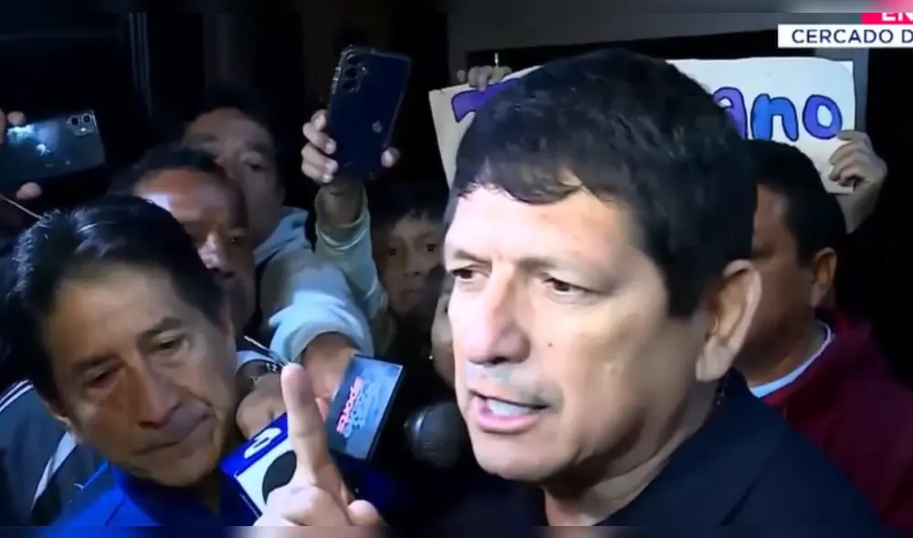Agustín Lozano da sus primeras declaraciones tras ser declarado en libertad. Foto: captura/Canal N
