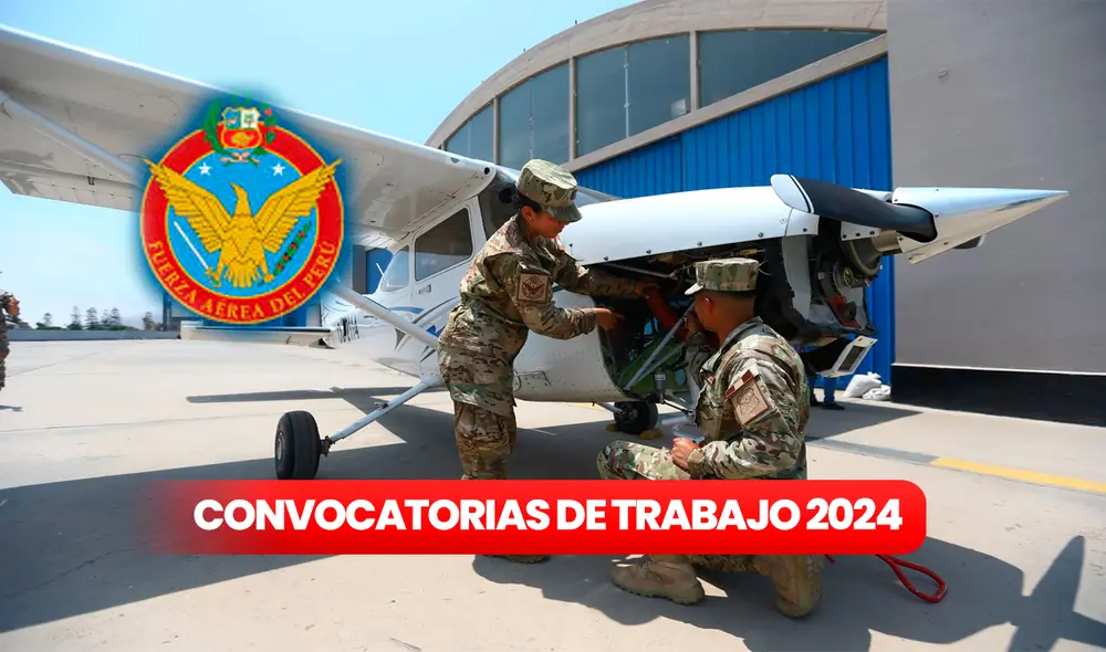 Fuerza Aérea del Perú anuncia convocatoria de trabajo con sueldos de hasta S/6.000. Foto: Composición LR/Andina.