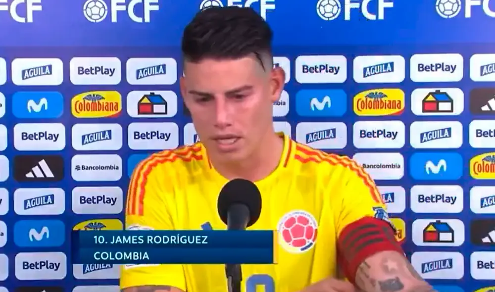 James Rodríguez es el capitán de la selección colombiana. Foto: captura de Fanatiz