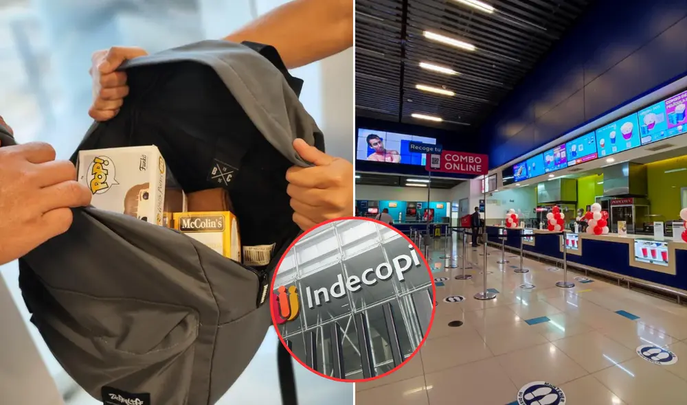 Indecopi se pronunció sobre la posibilidad de que los consumidores ingresen con alimentos o bebidas que hayan adquirido fuera de un cine. Foto: composición LR/Wapa/Business Empresarial/Indecopi