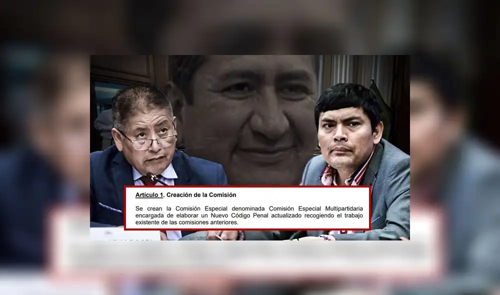 Nuevo código penal es impulsado por Isaac Mita y Américo Gonza, miembros del partido liderado por el prófugo Vladimir Cerrón. (Foto composición: La República)