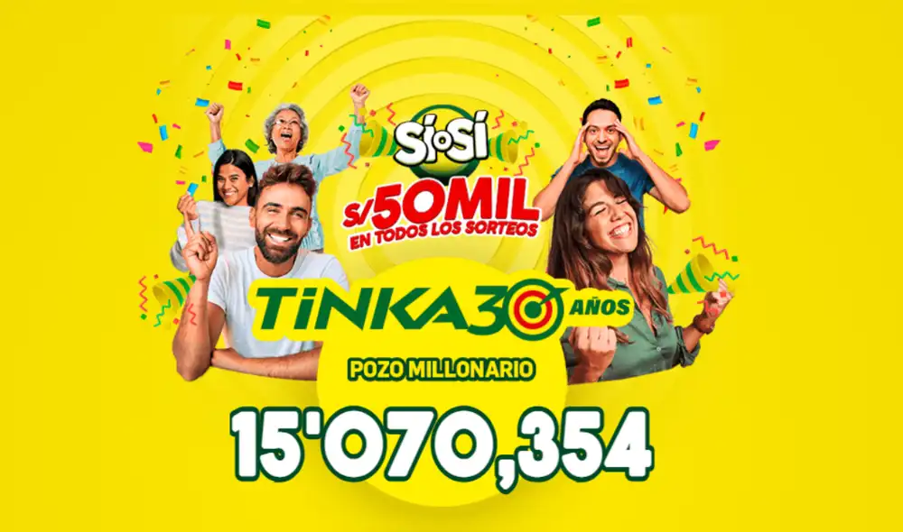 El ganador del pozo millonario podría conocerse este miércoles 20 de noviembre. Foto: Tinka El ganador del pozo millonario podría conocerse este miércoles 20 de noviembre. Foto: Tinka
