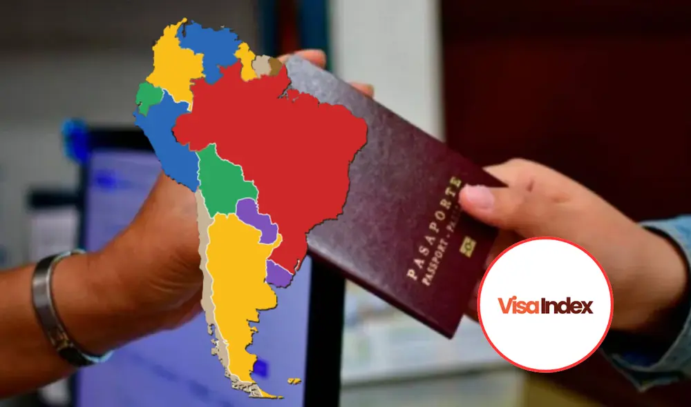 Este país sudamericano tiene el pasaporte más económico de toda la región. Foto: composición LR/Visa Index/Noticias Caracol/Mundo Mapa Este país sudamericano tiene el pasaporte más económico de toda la región. Foto: composición LR/Visa Index/Noticias Caracol/Mundo Mapa