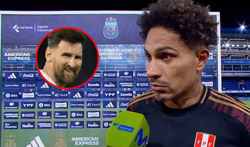 Paolo Guerrero fue titular y capitán de Perú en su derrota contra Argentina en La Bombonera. Foto: composición LR/captura/AFP