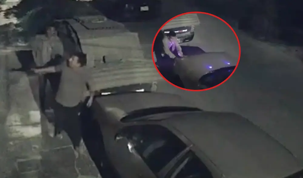 Dos delincuentes robaron un auto que estaba estacionado en la puerta de la casa del propietario/Composición LR/Foto: Panamericana