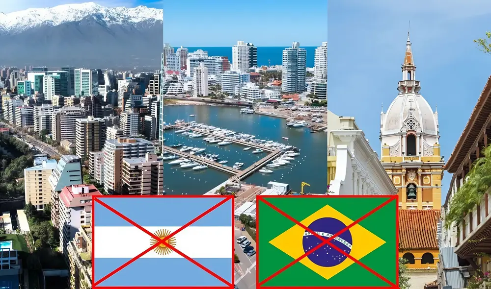 Estos 3 paises de Sudamérica son los mejores para vivir según la inteligencia artificial. Foto: composición LR Estos 3 paises de Sudamérica son los mejores para vivir según la inteligencia artificial. Foto: composición LR