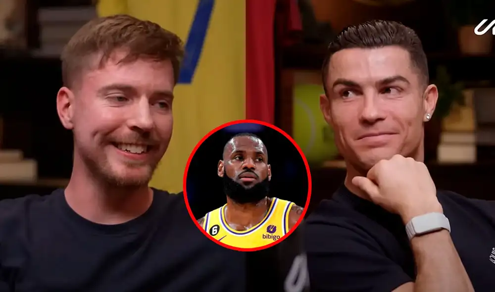 Cristiano Ronaldo entrevistó a MrBeast, uno de los youtubers más famosos del mundo. Foto: composición LR/captura de YouTube/UR Cristiano/difusión Cristiano Ronaldo entrevistó a MrBeast, uno de los youtubers más famosos del mundo. Foto: composición LR/captura de YouTube/UR Cristiano/difusión