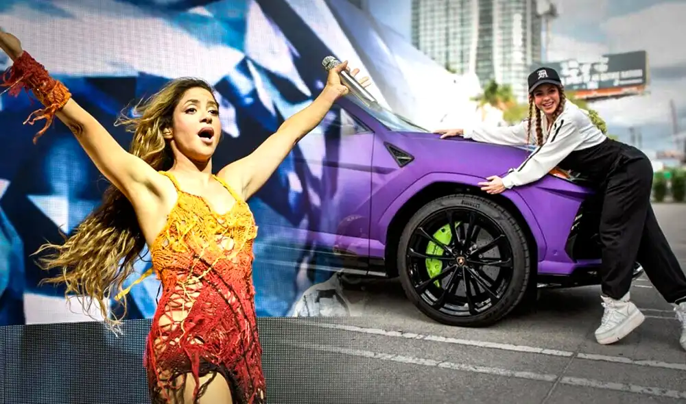 Shakira sortea lujoso auto morado para sus fanáticos de Estados Unidos | Lr / Composición Gerson Cardoso Shakira sortea lujoso auto morado para sus fanáticos de Estados Unidos | Lr / Composición Gerson Cardoso