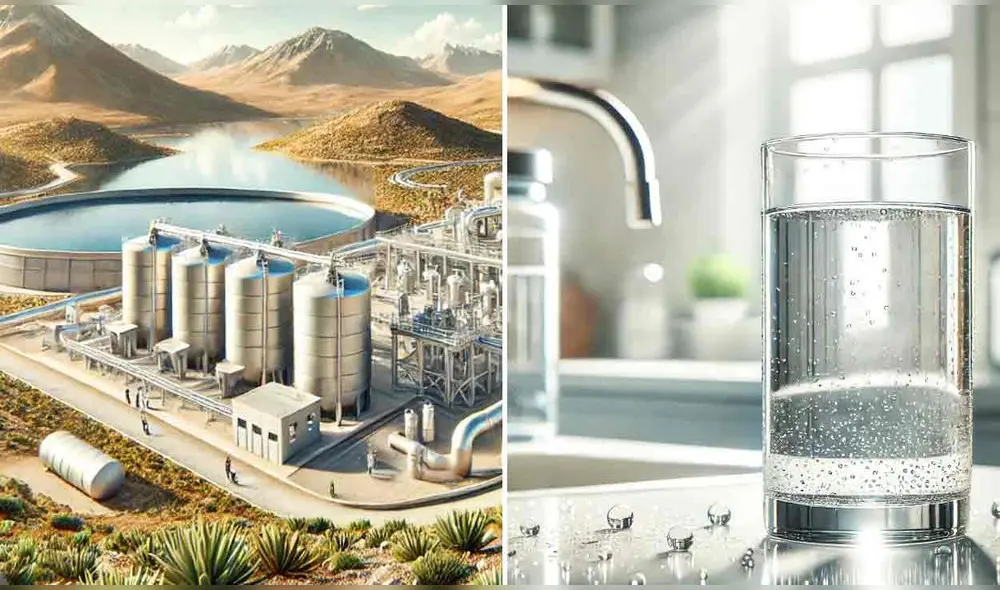 La megaobra incluye mejoras en redes de agua, construcción de una planta de tratamiento y ampliación de reservorios. Foto: composición LR/Andina