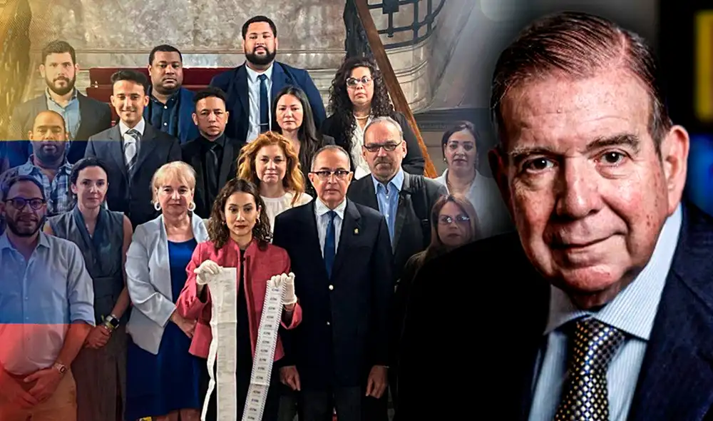 Durante la reunión del Grupo de Amistad Parlamentaria Argentina-Venezuela se analizó las evidencias expuestas. Foto: Composición LR/AFP/Congreso Argentino.