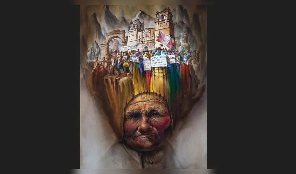 "Mi Puno en el Bicentenario" de Juan Carlos Condori. "Mi Puno en el Bicentenario" de Juan Carlos Condori.