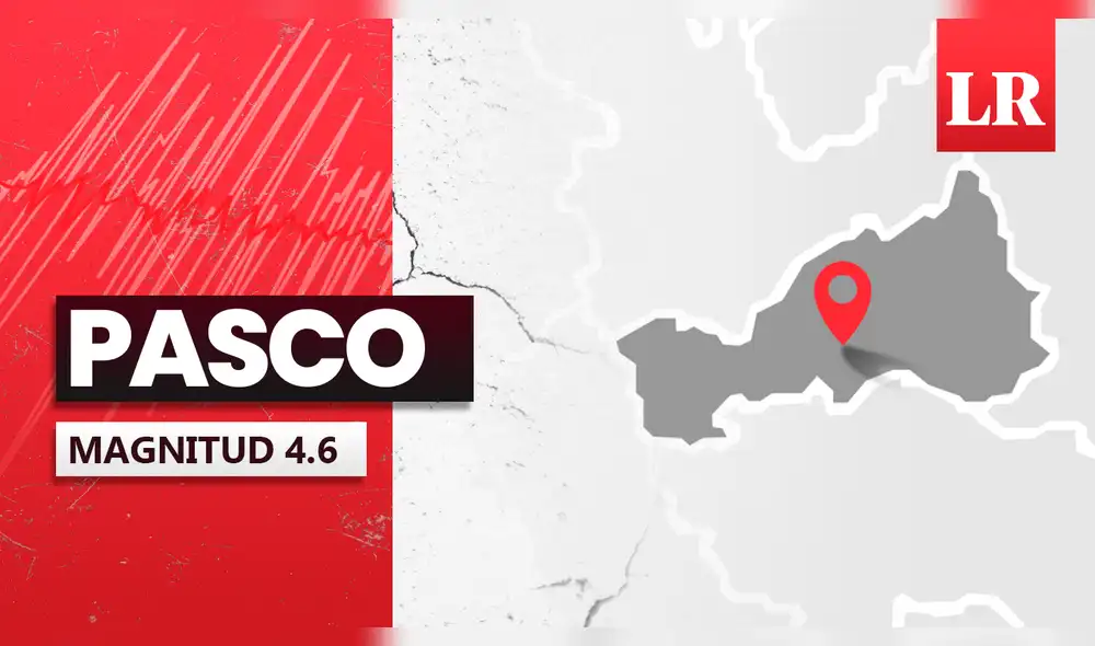 Temblor en Pasco de 4,6, según IGP. Foto: La República