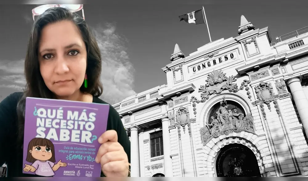 Alesia Lund escribió los libros 'Emma y yo' y '¿Qué más necesito saber?'. Foto: composición LR/Alesia Lund/Congreso