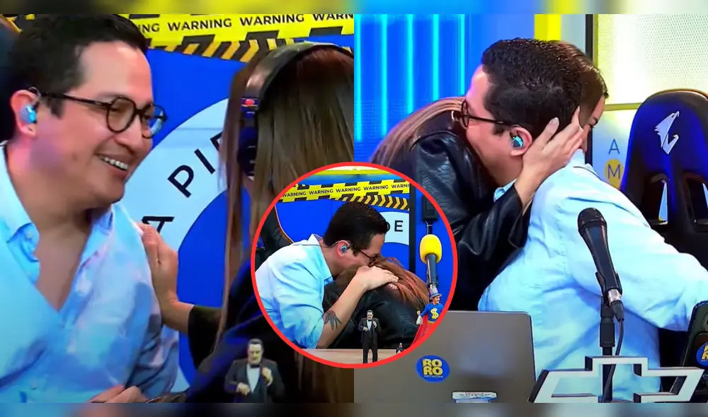 El romántico gesto de Ale Fuller hacia Carlos Orozco en 'Ouke' se volvió viral. Foto: Composición LR/YouTube