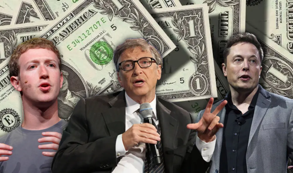 Zuckerberg, Gates y Musk pertenecen a las 10 personas más ricas del mundo, según Forbes. Foto: Composición LR | El País. Zuckerberg, Gates y Musk pertenecen a las 10 personas más ricas del mundo, según Forbes. Foto: Composición LR | El País.