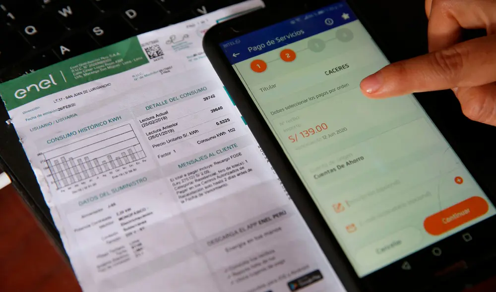 El pago del recibo de luz lo puedes hacer a través de Yape. Foto: difusión El pago del recibo de luz lo puedes hacer a través de Yape. Foto: difusión