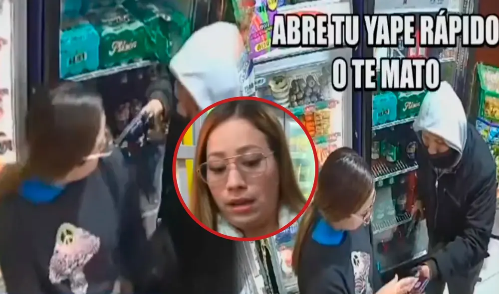 Con un arma en mano, el delincuente transfirió el dinero de su víctima a otra cuenta que está bajo el nombre de  Maryrelys Bravo/Composición LR/Foto: ATV