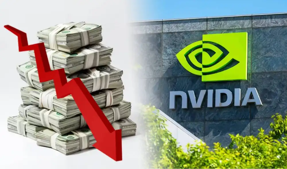 Nvidia proyecta caída en la bolsa de Wall Street. Foto: composición LR/ The Economist Nvidia proyecta caída en la bolsa de Wall Street. Foto: composición LR/ The Economist