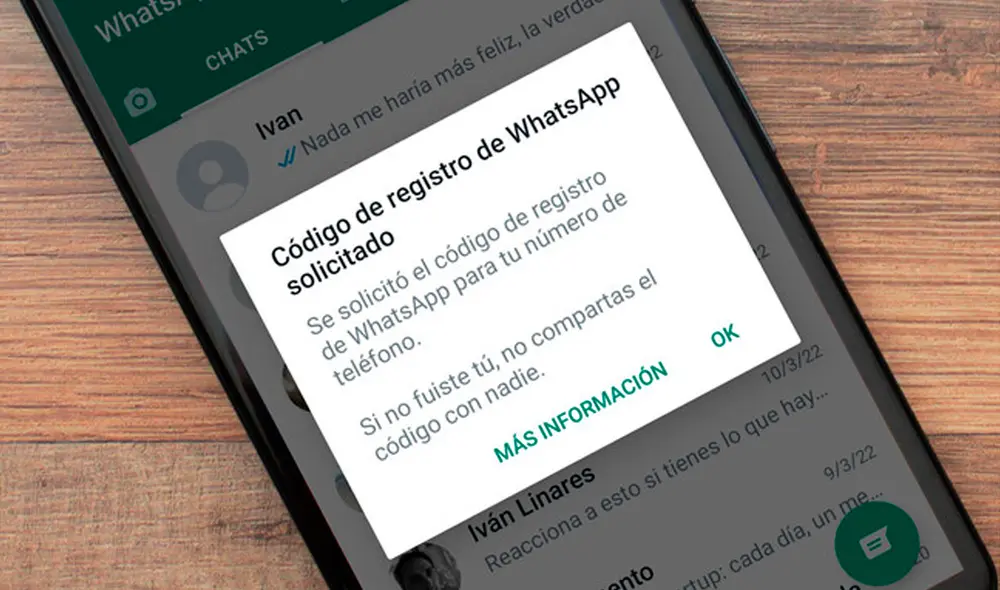 Se sugiere no compartir tu código de verificación de Whatsapp con nadie para proteger tu cuenta. Se sugiere no compartir tu código de verificación de Whatsapp con nadie para proteger tu cuenta.