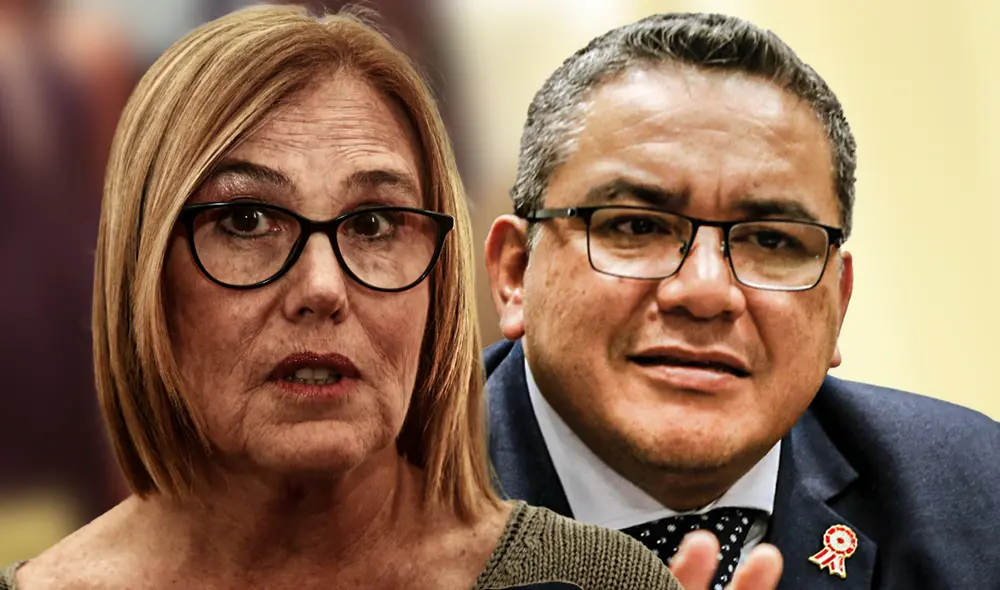 Mónica Delta también le consultó a Santiváñez por Nicanor Boluarte. Foto: composiciónLR/difusión