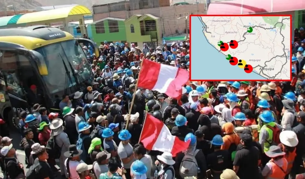 Los manifestantes exigen la ampliación del Registro Integral de Formalización Minera, generando bloqueos que han dejado a muchos viajeros varados y empresas de transporte sin poder vender pasajes. Foto: Wilder Pari/LR Los manifestantes exigen la ampliación del Registro Integral de Formalización Minera, generando bloqueos que han dejado a muchos viajeros varados y empresas de transporte sin poder vender pasajes. Foto: Wilder Pari/LR