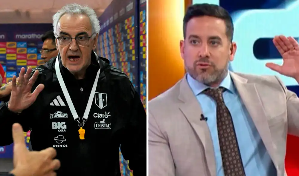 Según Óscar del Portal, la salida de Jorge Fossati solo sería viable siempre que la FPF tuviera ya definido a su reemplazo. Foto: composición de LR/AFP/captura de América TV