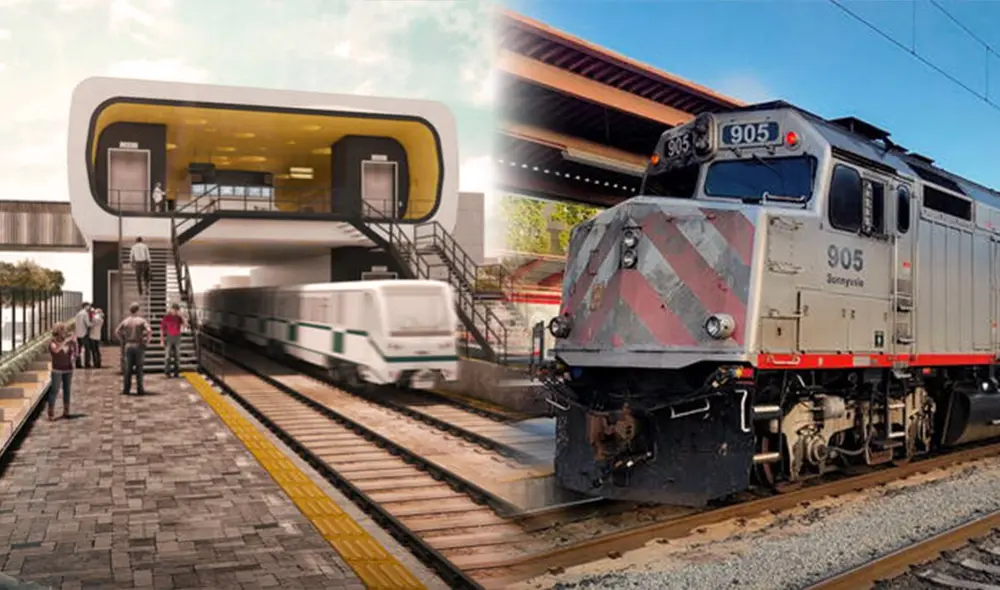 La Municipalidad de Lima anuncia un donativo de 20 locomotoras y 93 vagones de Estados Unidos para el proyecto del Tren Desamparados-Chosica, que conectará el Cercado de Lima con Huarochirí. Foto: composición LR/Difusión