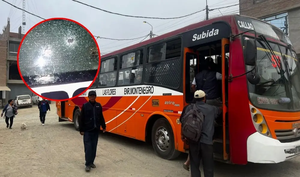 Un bus de la empresa Las Flores de la ruta 57 sufrió un atentado en su trayecto entre Jicamarca y el Callao. Foto: Joel Robles/LR