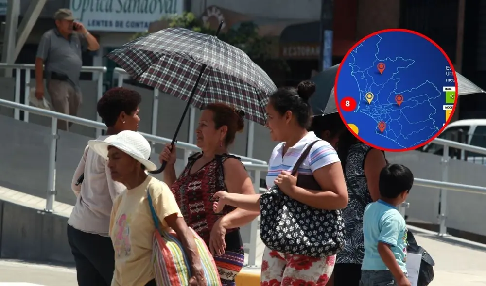 Los niveles de radiación ultravioleta (UV) en Lima han alcanzado cifras alarmantes, con índices de hasta 8 en varios distritos, anticipando una temporada de intenso sol. Foto: Andina/Senamhi