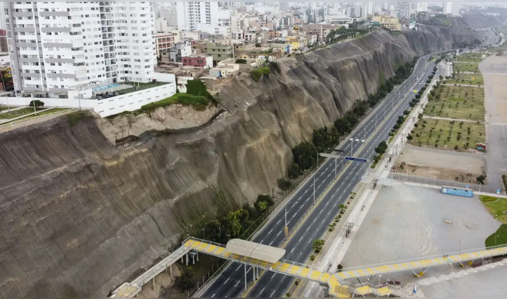 La vía que conecta Chorrillos con el Callao está siendo renovada durante noviembre. Foto: Andina