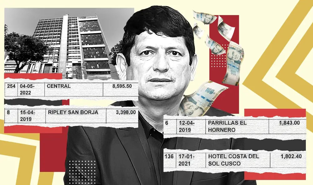 La Policía informó a la Fiscalía sobre los gastos efectuados por Lozano con la tarjeta de crédito que le concedió la FPF. Destacan desembolsos muy altos en restaurantes exclusivos. Foto: composición LR/Brian Tejeda