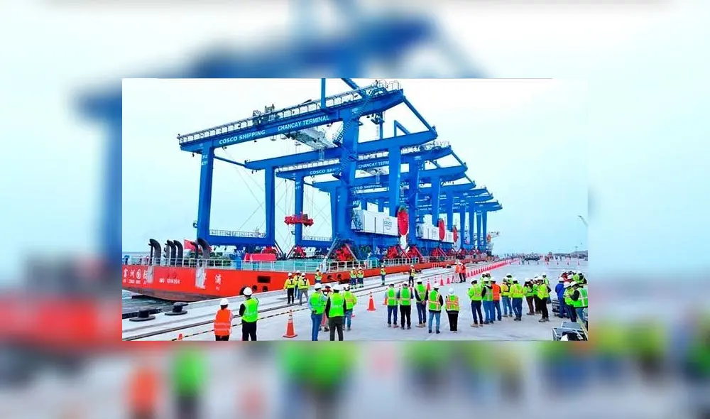 El Megapuerto de Chancay fue inaugurado por Dina Boluarte y Xi Jimping en una ceremonia desde Palacio de Gobierno. Foto: Andina El Megapuerto de Chancay fue inaugurado por Dina Boluarte y Xi Jimping en una ceremonia desde Palacio de Gobierno. Foto: Andina