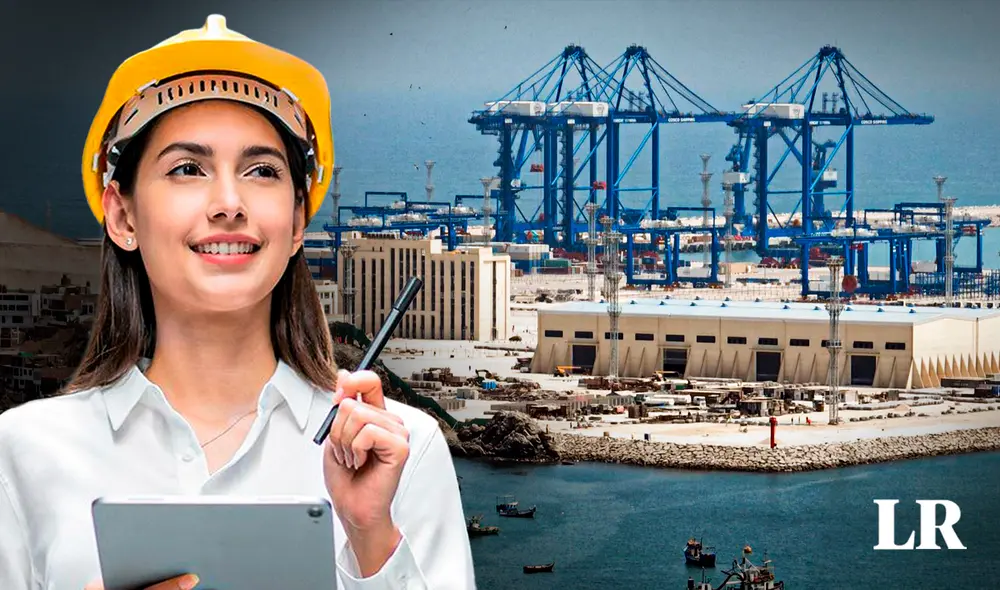 La construcción del megapuerto de Chancay generará una demanda significativa de profesionales especializados en áreas de ingeniería. Foto: Composición Jazmín Caceres/LR/Andina